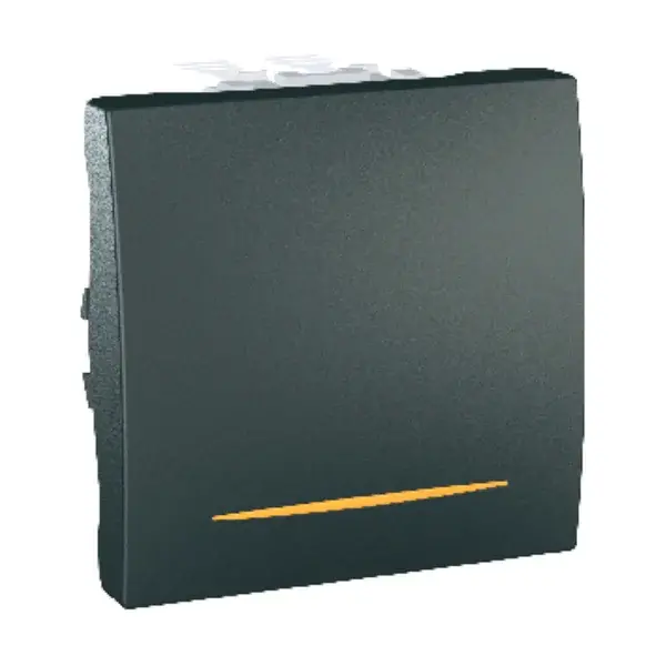 Schneider Electric - MGU3.201.12S - Unica One-way Switch w/Loc.Lght 2m Grpht - 1