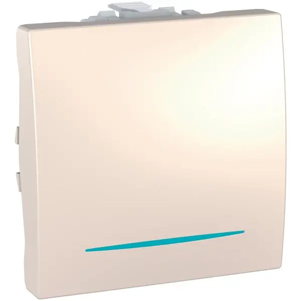 Schneider Electric - MGU3.203.25N - Unica Two-way Sw. w/Loc.Light 2m Ivory - 1