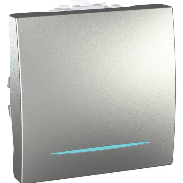 Schneider Electric - MGU3.203.30N - Unica Two-way Switch w/Loc.Light 2m Alum - 1