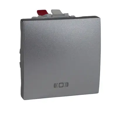 Schneider Electric - MGU3.206.30C - Unica Push-button w/Bell Sym 2m Alum - 1