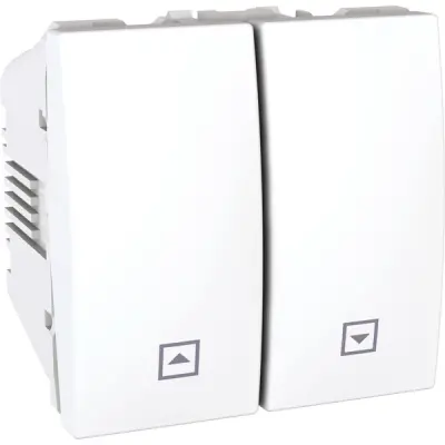 Schneider Electric - MGU3.207.18 - Unica Blind Push-button 2m White - 1