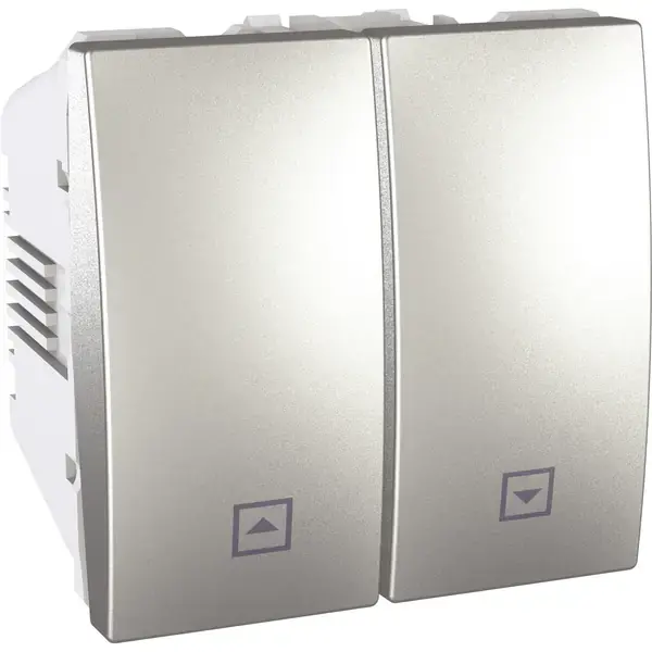 Schneider Electric - MGU3.207.30 - Unica Blind Push-button 2m Alum - 1
