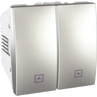 Schneider Electric - MGU3.208.30 - Unica Blind Switch 2m Alum - 1