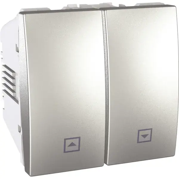 Schneider Electric - MGU3.208.30 - Unica Blind Switch 2m Alum - 1