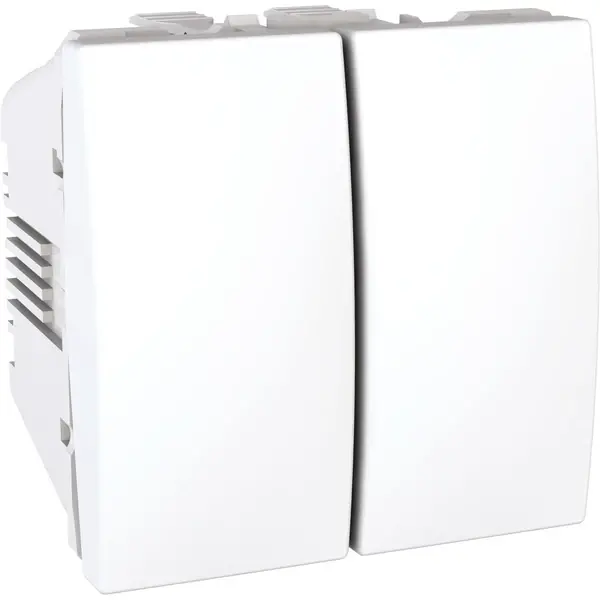 Schneider Electric - MGU3.213.18 - Unica Double Two-way Switch 2m White - 1