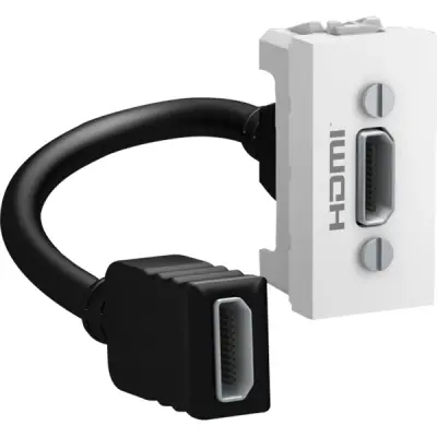 Schneider Electric - MGU3.430.18 - HDMI connector prewired, white - 1
