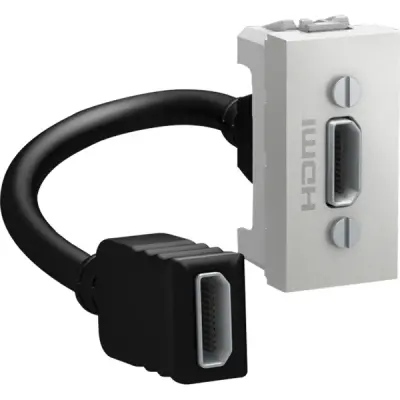 Schneider Electric - MGU3.430.30 - Unica HDMI Data Connector SO 1m Alum - 1