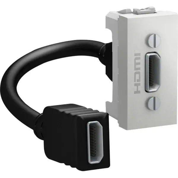 Schneider Electric - MGU3.430.30 - Unica HDMI Data Connector SO 1m Alum - 1