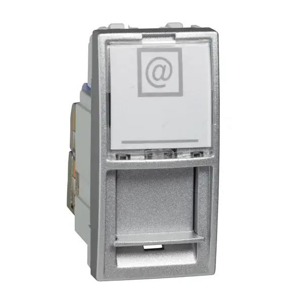 Schneider Electric - MGU3.446.30 - Unica RJ45 Data Sckt Cat6A STP 1m Alum - 1