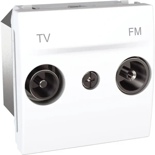 Schneider Electric - MGU3.451.18 - Unica TV/FM Individual Socket 2m White - 1