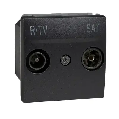 Schneider Electric - MGU3.454.12 - Unica R-TV/SAT Individual Socket 2m Grph - 1