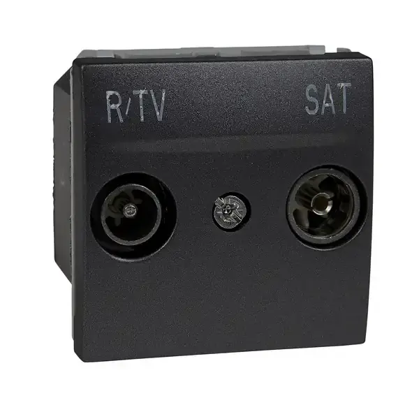 Schneider Electric - MGU3.454.12 - Unica R-TV/SAT Individual Socket 2m Grph - 1