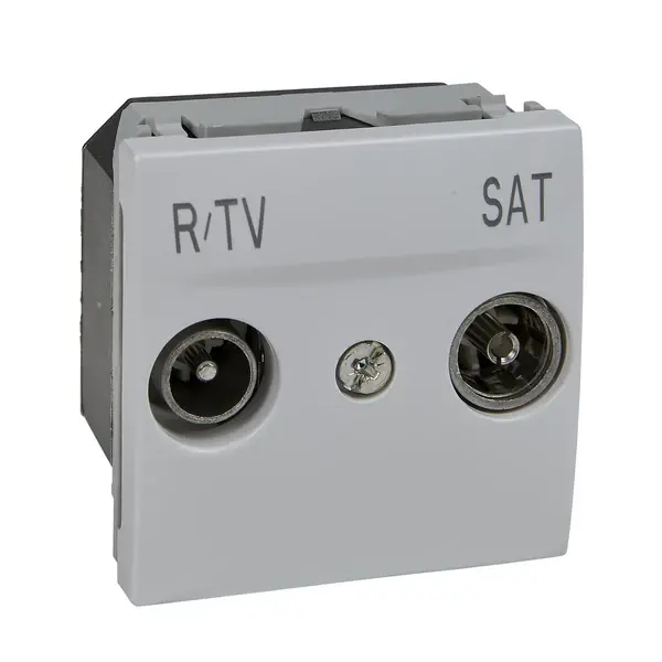 Schneider Electric - MGU3.454.18 - Unica R-TV/SAT Individual Socket 2m Wht - 1