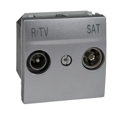 Schneider Electric - MGU3.454.30 - Unica R-TV/SAT Individual Socket 2m Alum - 1