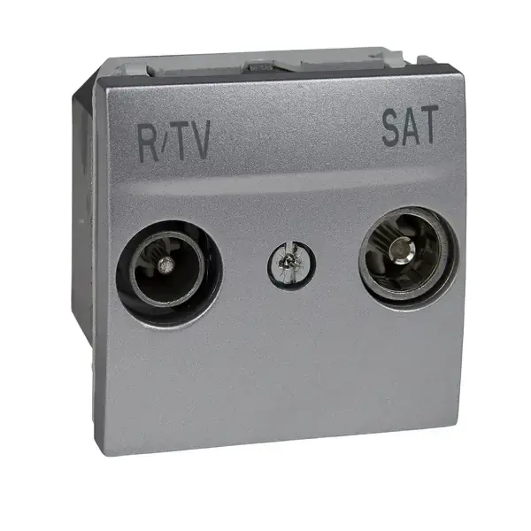 Schneider Electric - MGU3.454.30 - Unica R-TV/SAT Individual Socket 2m Alum - 1