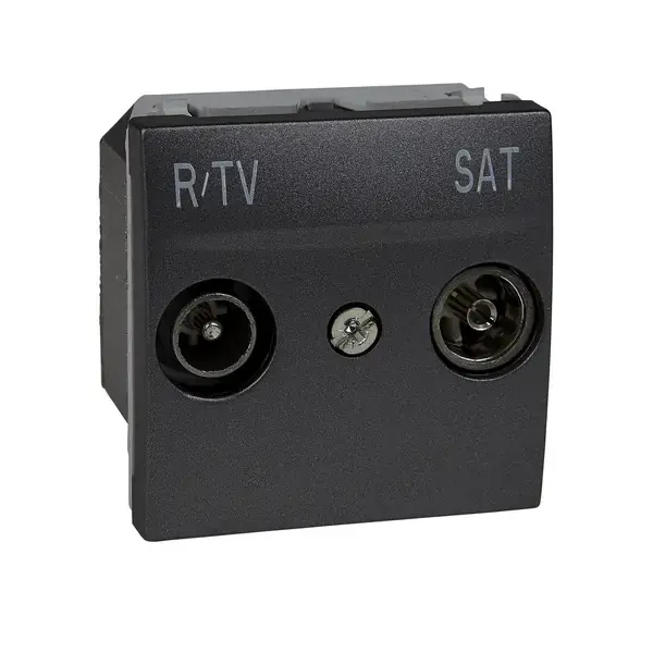 Schneider Electric - MGU3.455.12 - Unica R-TV/SAT End-of-Line Scket 2m Grph - 1