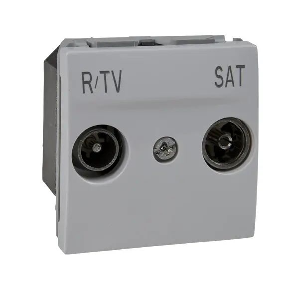 Schneider Electric - MGU3.455.18 - Unica R-TV/SAT End-of-Line Socket 2m Wht - 1