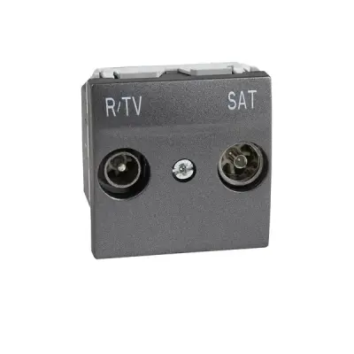 Schneider Electric - MGU3.456.12 - Unica R-TV/SAT Intermediate Sckt 2m Grph - 1