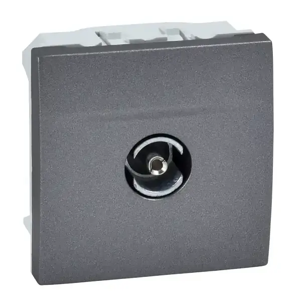 Schneider Electric - MGU3.465.12 - Unica TV Indiv. Socket F-Conn. 2m Grpht - 1