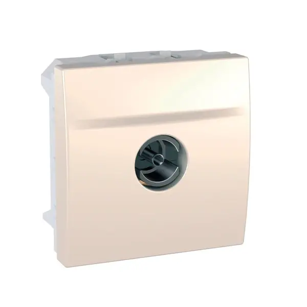 Schneider Electric - MGU3.465.25 - Unica TV Indiv. Socket F-Conn. 2m Ivory - 1