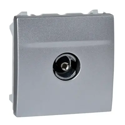 Schneider Electric - MGU3.465.30 - Unica TV Indiv. Socket F-Conn. 2m Alum - 1