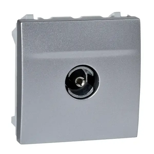 Schneider Electric - MGU3.465.30 - Unica TV Indiv. Socket F-Conn. 2m Alum - 1