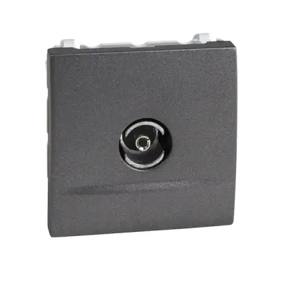 Schneider Electric - MGU3.467.12 - Unica TV Ending Socket F-Conn. 2m Grpht - 1