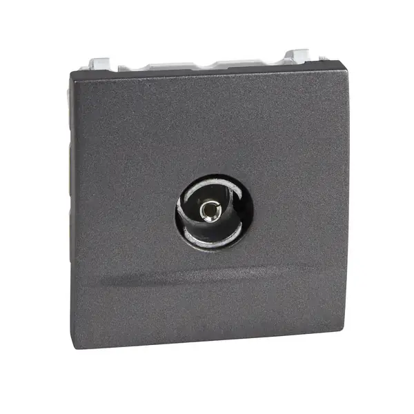 Schneider Electric - MGU3.467.12 - Unica TV Ending Socket F-Conn. 2m Grpht - 1