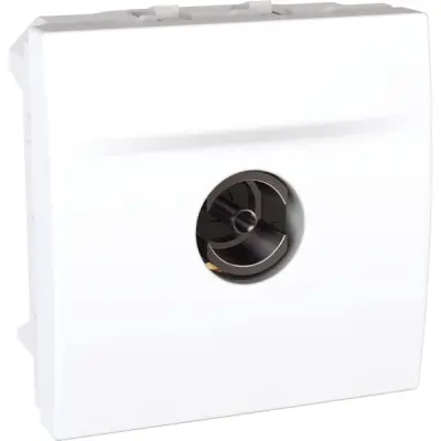 Schneider Electric - MGU3.467.18 - Unica TV Ending Socket F-Conn. 2m White - 1