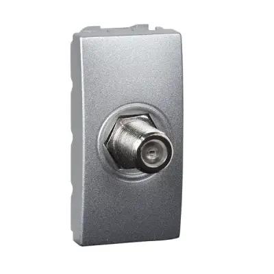 Schneider Electric - MGU3.468.30 - Unica TV/SAT Socket F-Conn. 1m Alum - 1