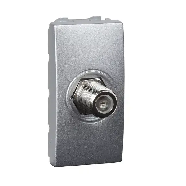 Schneider Electric - MGU3.468.30 - Unica TV/SAT Socket F-Conn. 1m Alum - 1