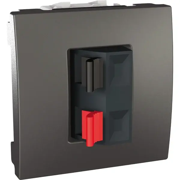 Schneider Electric - MGU3.486.12 - Unica Loudspeaker Socket 2m Graphite - 1