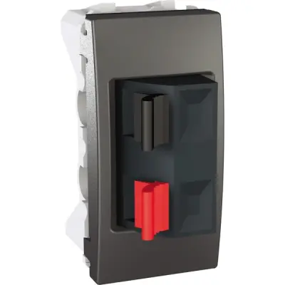 Schneider Electric - MGU3.487.12 - Unica Loudspeaker Socket 1m Graphite - 1