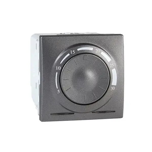 Schneider Electric - MGU3.501.12 - Unica Thermostat 8A 2m Graphite - 1