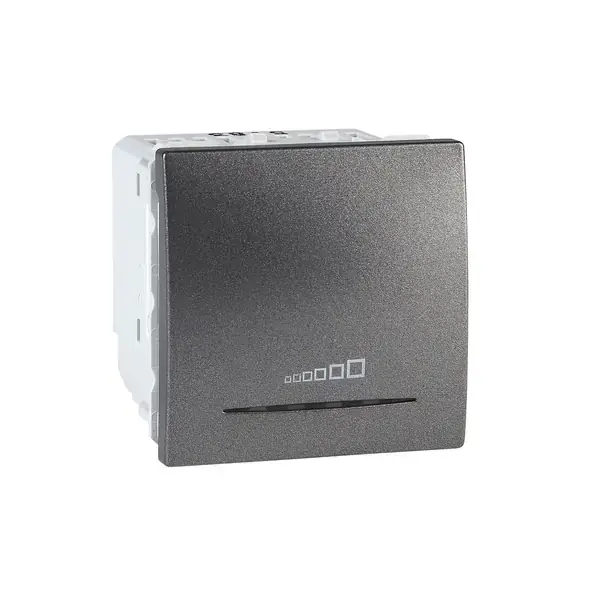 Schneider Electric - MGU3.515.12 - Unica Push-bttn Dimmer 350W 2m Graphite - 1