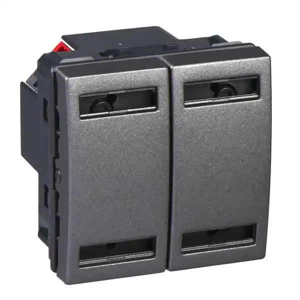 Schneider Electric - MGU3.531.12 - KNX Unica Top P-b 2g graphite - 1