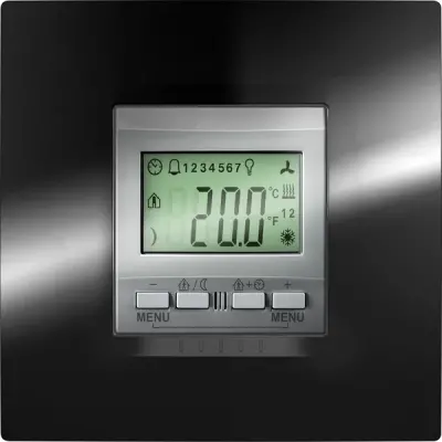 Schneider Electric - MGU3.534.30 - KNX Unica Top Thermostate aluminium - 1