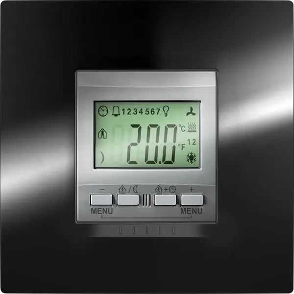 Schneider Electric - MGU3.534.30 - KNX Unica Top Thermostate aluminium - 1