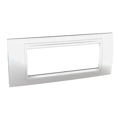 Schneider Electric - MGU4.106.60 - Unica Allegro Frame 6m Dull Silver - 1