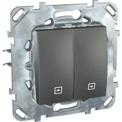 Schneider Electric - MGU50.207.12Z - Jaluzi kumanda liht butonu - Grafit - 1