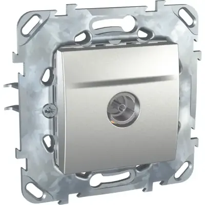 Schneider Electric - MGU50.467.30Z - Unica TV Socket Female Conn. 2m Alum - 1