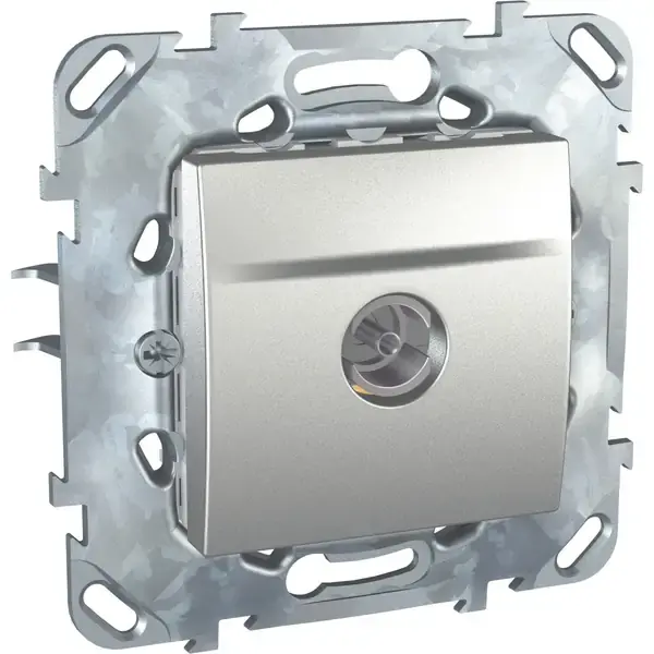 Schneider Electric - MGU50.467.30Z - Unica TV Socket Female Conn. 2m Alum - 1