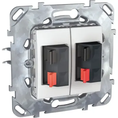 Schneider Electric - MGU50.8787.18Z - 2 Loudspeaker socket 22,5x45 - 1