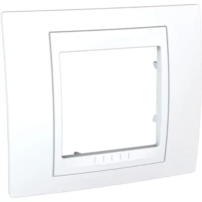 Schneider Electric - MGU6.002.18 - Unica Plus 1g Frame White - 1