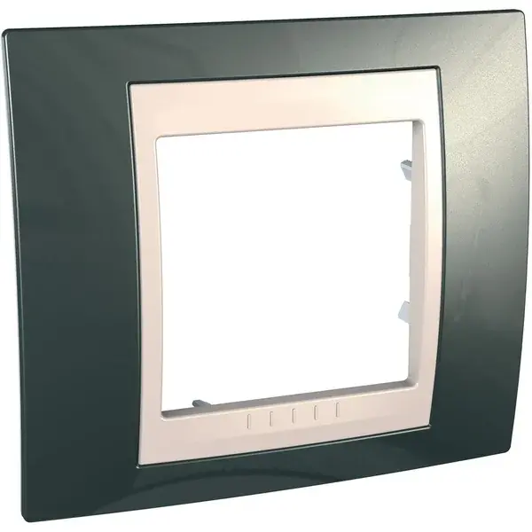 Schneider Electric - MGU6.002.524 - Unica Plus 1g Frame Champagne-Ivory - 1