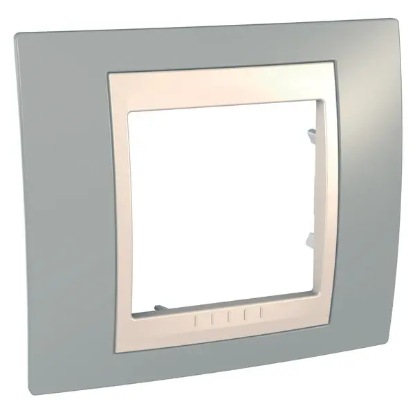 Schneider Electric - MGU6.002.565 - Unica Plus 1g Frame Mist Grey-Ivory - 1