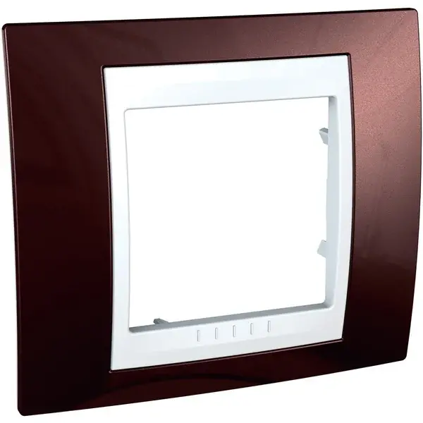 Schneider Electric - MGU6.002.851 - Unica Plus 1g Frame Terrakota-White - 1