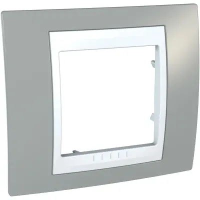 Schneider Electric - MGU6.002.865 - Unica Plus 1g Frame Mist Grey-White - 1