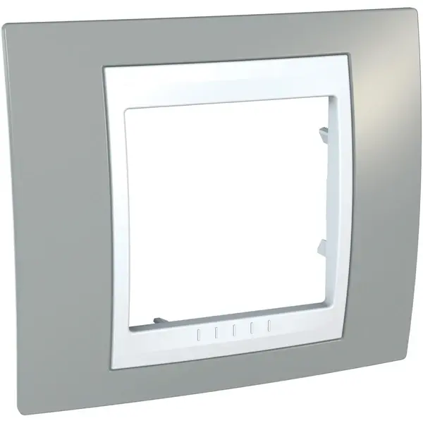 Schneider Electric - MGU6.002.865 - Unica Plus 1g Frame Mist Grey-White - 1