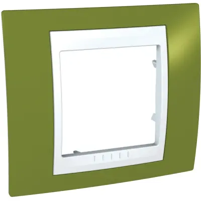 Schneider Electric - MGU6.002.866 - 1gang c. frame Pistachio/Wh - 1